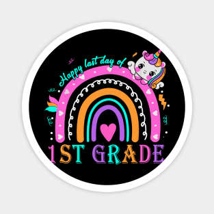 1st Grade Happy Last Day Of School Teacher Students Unicorn Magnet